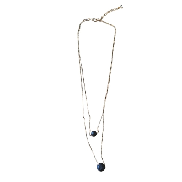 Lava Rock Stone Beads Pendant Essential Oil Diffuser Multilayer Necklace - Picture 4 of 4